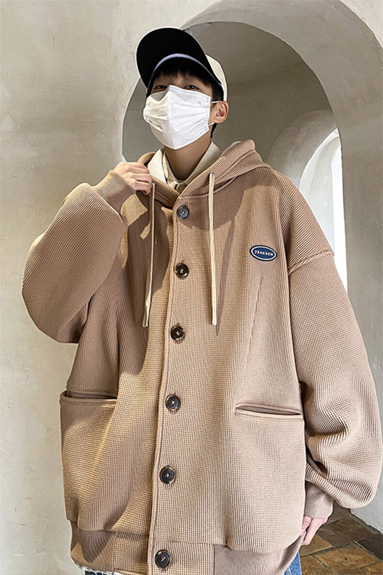 卫衣外套男春季日系宽松大码连帽开衫潮流上衣-JK23102-P65控88,男装卫衣,星座605(原A050)