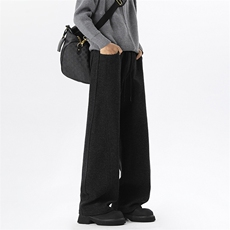 2025秋季新款无影墙重磅呢料斜切弯刀裤M-5XLHK25757-特P45，男装休闲裤，电商A022