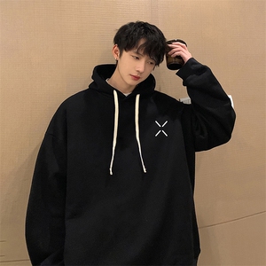 纯棉连帽卫衣男大码运动帽衫宽松薄WY2305-P35