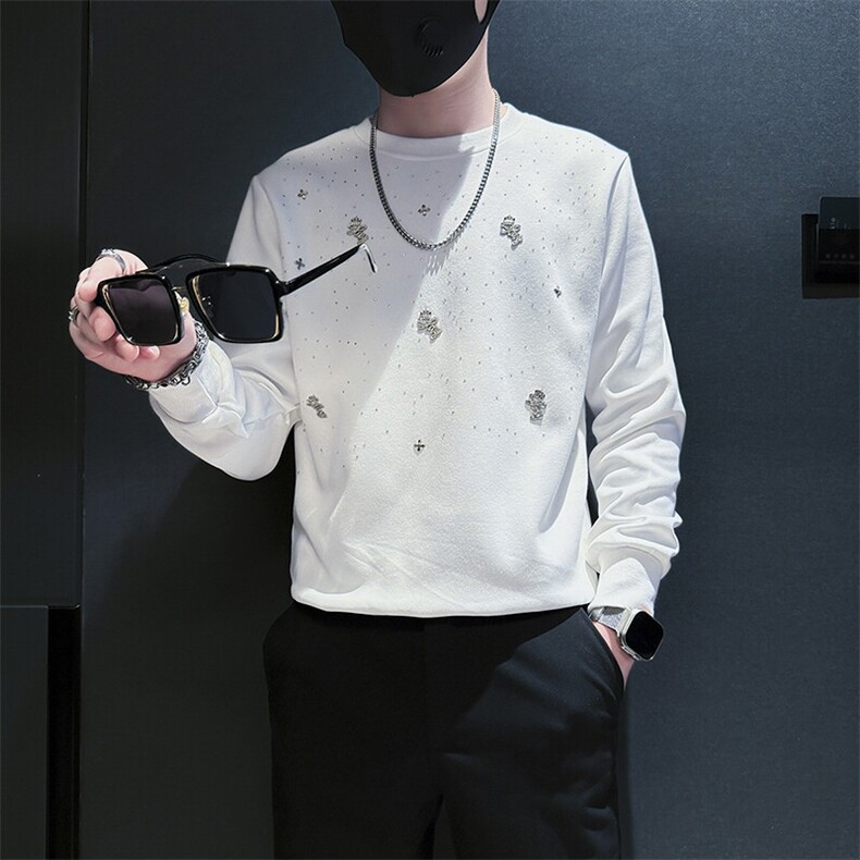 痞帅炸街高级感男士套头卫衣外套社会小伙店主风301C-WY47P58控78，男装卫衣，星座301C（原B323）