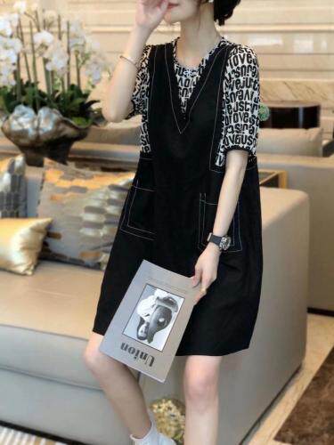 新款数字连衣裙，单色，女装连衣裙，斐媞梦 FTM