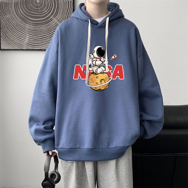 纯棉连帽卫衣男大码运动帽衫宽松薄WY2289-P35,男装卫衣,电商A040