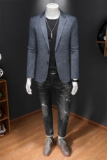 2025男士时尚修身西服外套-电商D252-6285P165玻璃图，男装西服，电商D252