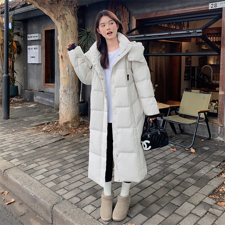 【新款现货】加厚中戏羽绒服宽松白鹅绒外套8980-P275-K398,女装羽绒服,2C127