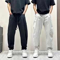 2025薄款速干工装弯刀裤男士2025新款宽松直筒阔腿休闲长裤子男款，女装休闲裤，星座1210-1