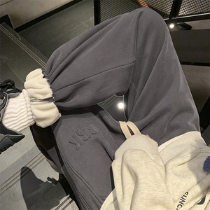 冬季新款加绒钢印休闲卫裤 M~5XL XZ604-KP98-P65控78图片