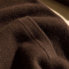 秋冬季新款舒适时尚百搭男士加厚拉链带兜开衫男装，男装羊绒开衫，麦纱纱羊绒