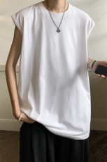 抖音直播现货纯棉无袖背心T恤A158-BX001-P11，男装T恤，电商A158