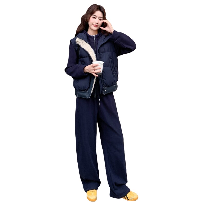 新款2025冬季马甲三件套7839-P265-K398,女装套装/套裙,2C057