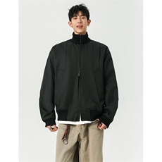 美式飞行服立领夹克男款痞帅短款外套棒球服潮504-W680-特P60控98，男装夹克，星座504