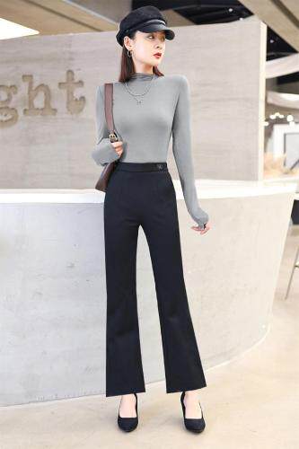 喇叭裤，打底衫，女装，哈真