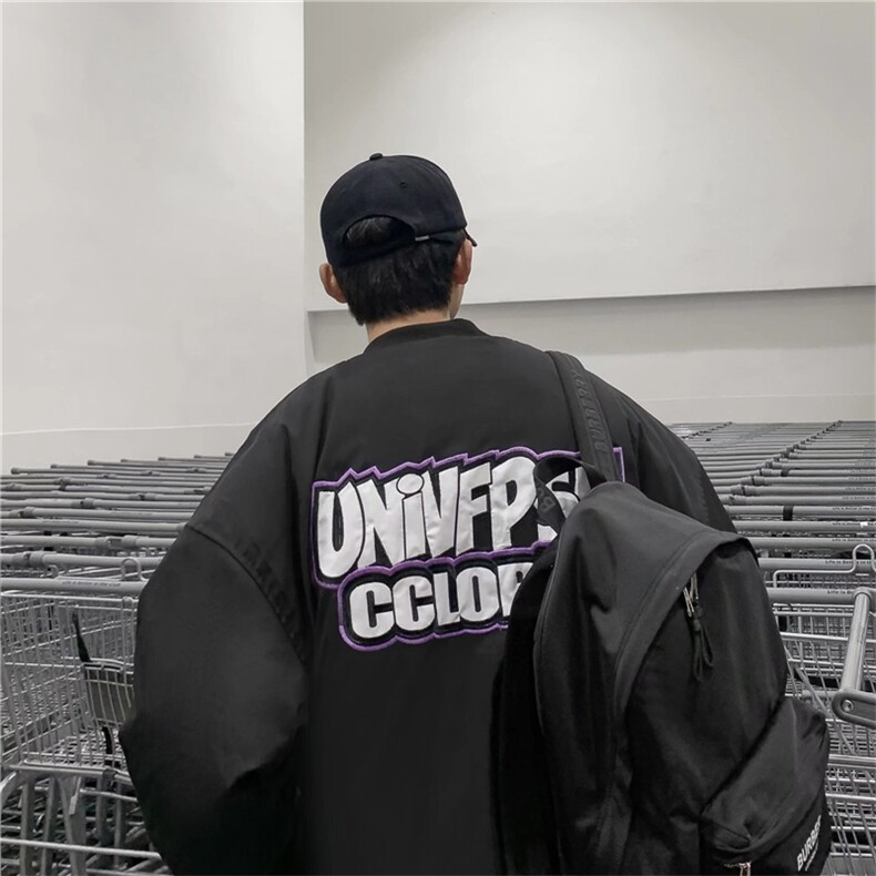 开春刺绣夹克毛巾绣2022拉链开衫外套潮牌上衣男款W2881-P55,男装夹克,星座512-2