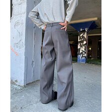 春秋美式高街休闲裤男女垂感阔腿西裤长裤纯色西装裤宽松直筒裤子，男装西服套装，电商A443