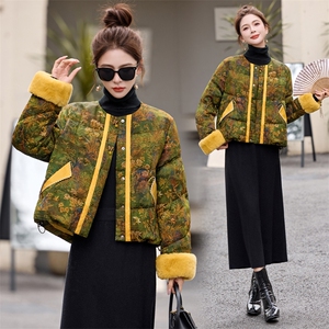 现货现货2025年冬季新中式短款羽绒服图片