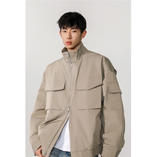 1立领多口袋工装大码M-5XL夹克男：100%聚酯纤维JK77987P85控138，男装夹克，星座226-2