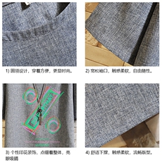ZT71171-P35风复古亚短袖男t恤男半袖砖墙控48，男装T恤，电商A040A