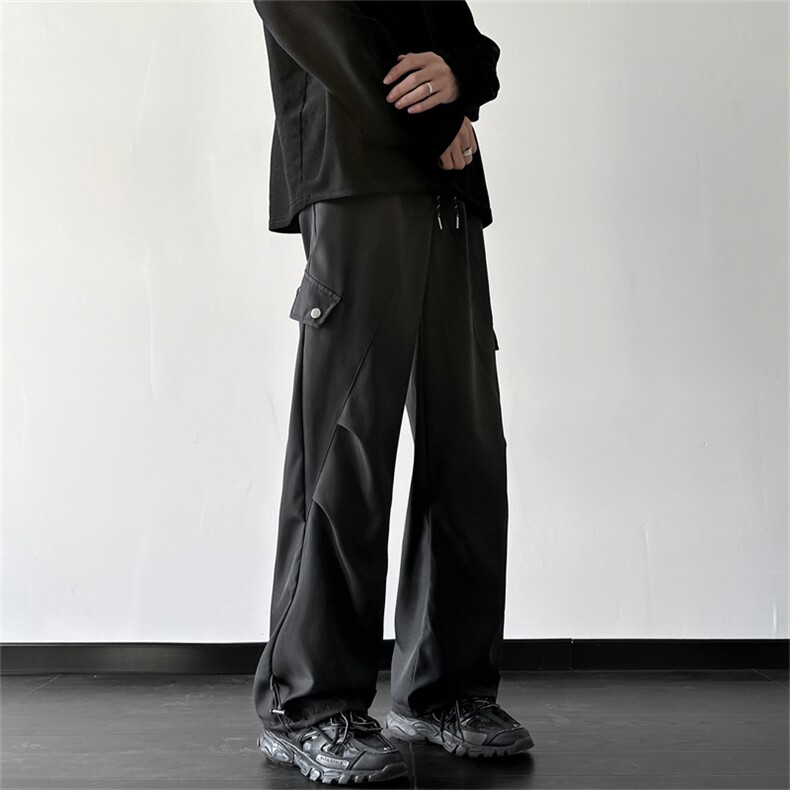 美式高街宽松直筒休闲裤春季潮牌机能冲锋工装裤男士K7654-P34,男装休闲裤,星座512-3