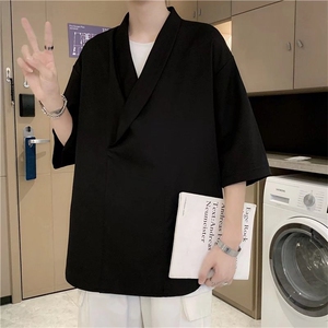 短袖衬衫春款男港风潮流CS21P37
