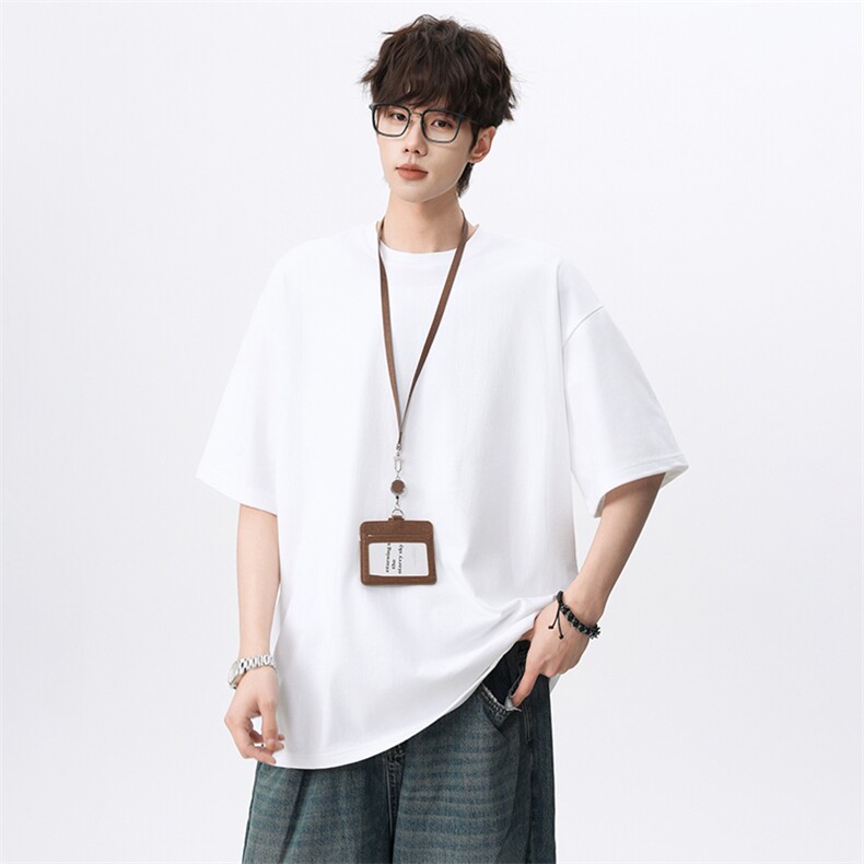 260G高克重大码落肩纯棉光板T恤A158-DT06-P20，男装T恤，电商A158