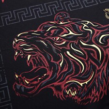潮牌新款短袖t恤男透气夏季休闲虎头高档烫钻体恤正品上衣P34，男装T恤，钱塘6003A(原)4033A