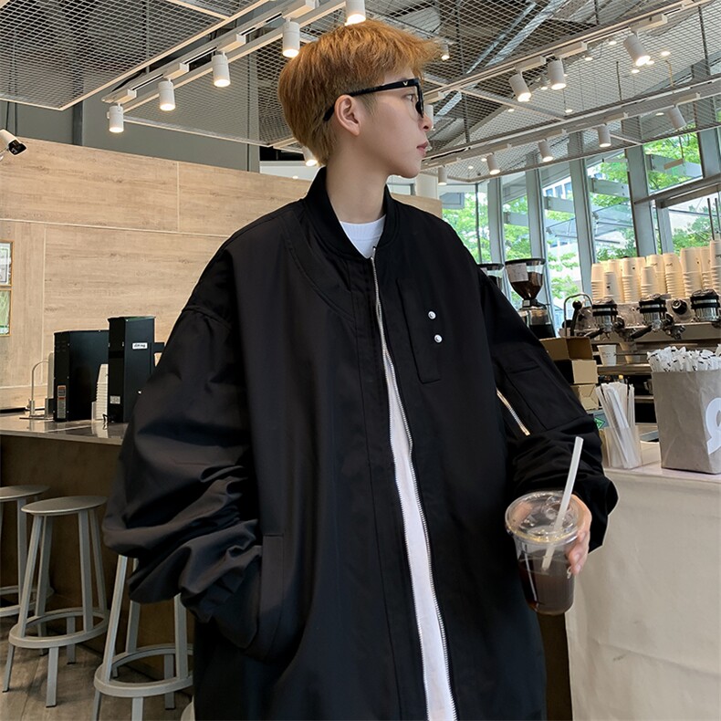 秋季新款时尚立领夹克男士纯色休闲工装上衣青年外套JK887,男装夹克,星座1116A-1（原606A）