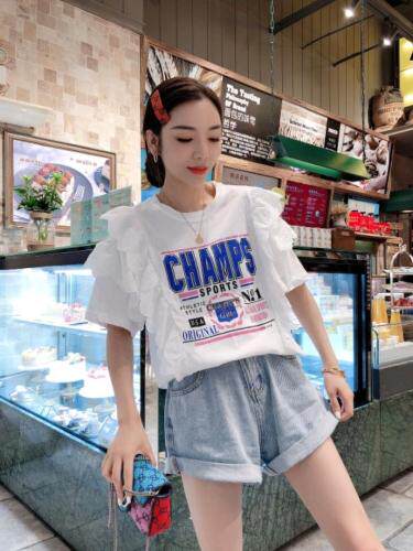 韩系蕾丝边上衣，超，其它，一杭