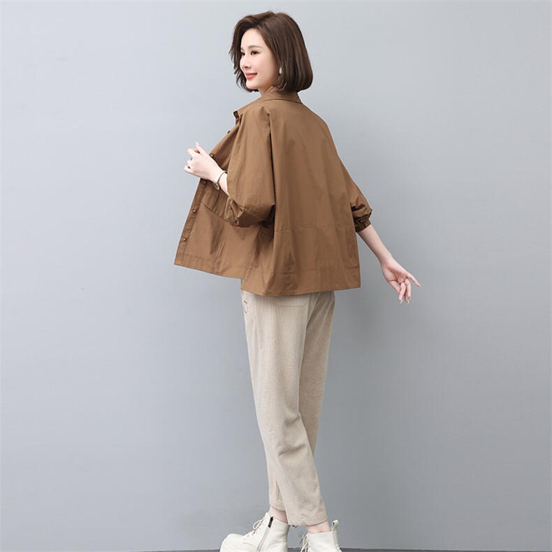 2023春装套装女宽松显瘦2023年新款潮纯色两件套装,女装套装/套裙,独衣靓