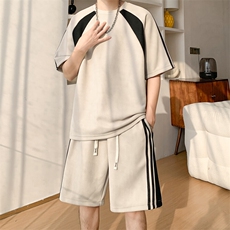 新款休闲短袖套装，男装休闲套装，星座1106-2（原1111B）