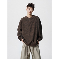 TWY26特38控68polo圆领情侣卫衣宽松外套男100聚酯，女装短外套，电商B370
