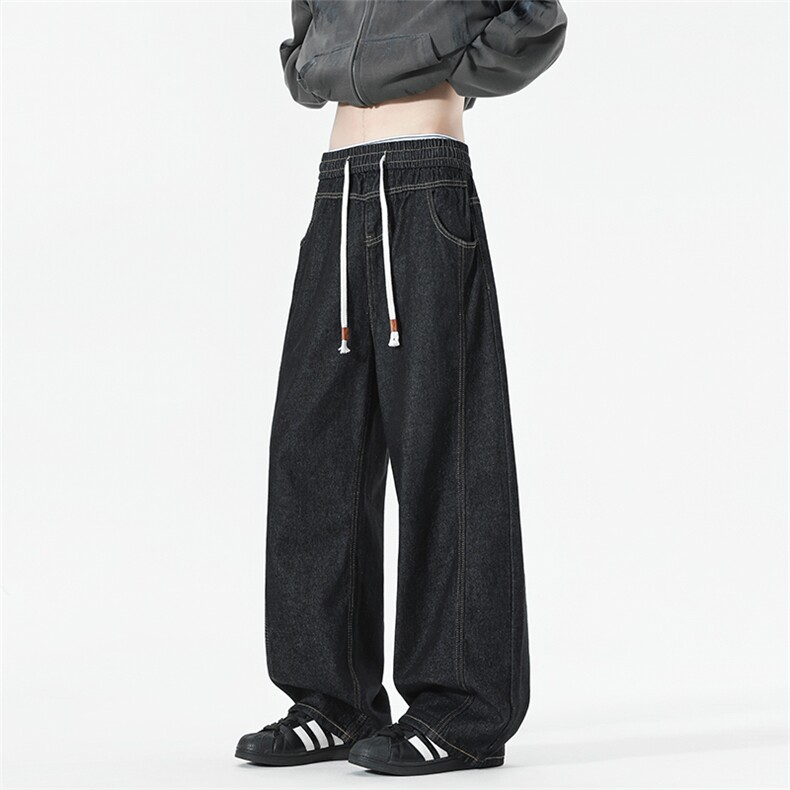 A129-K969P40特批松紧腰原牛在仓现货，男装牛仔裤，电商A129