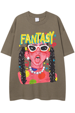 白底23新款夏季时尚百搭复古宽松休闲纯棉短袖T恤T6092P25控38，男装T恤，电商A268-1