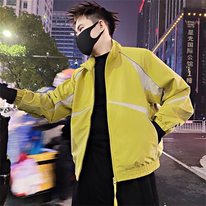 BK13/P118控165 春季暗夜行者反光条撞色休闲夹克外套男藏青首1图片