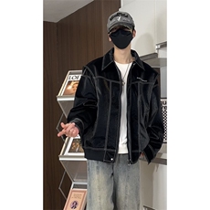 直播品质多结构皮衣美式潮牌假两件皮夹克X1213-DY2316-特P108，男装夹克，星座1213