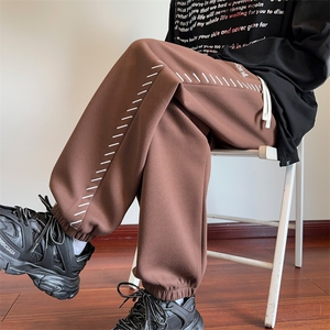 ！2025秋冬男士刺绣加绒加厚运动卫裤WK2059特P35加绒45控69图片