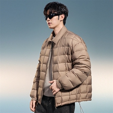 新标90绒复古纯色羽绒服男冬季潮流保暖情侣保暖外套DB186-P210，男装羽绒服，星座1210A