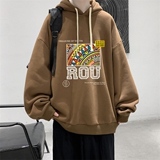8XL连帽卫衣男大码胖子帽衫大号运动服WY2370-P35，男装卫衣，电商A040