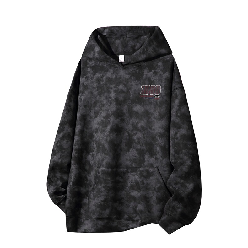 得物供货、重磅420克现货麂皮绒扎染卫衣HD019-1-WL25184ZR-P45,男装卫衣,电商019-1