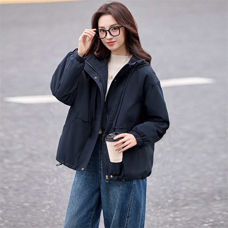 夹棉加厚短外套女2025冬季新款小个子棉衣棉服休闲加绒派克服,女装棉衣/棉服,香水丽阁