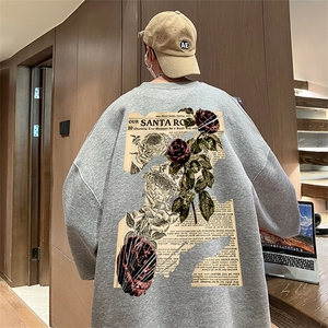 直播360克重磅美式潮牌印花卫衣Y108特P28 同步供应华棉品质图片