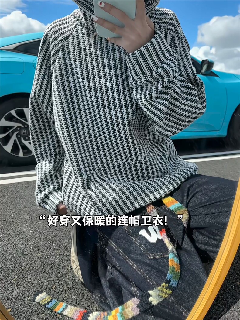 XZ809A/YGW01/特P45/控89大重磅鱼骨纹连帽卫衣,男装卫衣,星座809A(原222-1)
