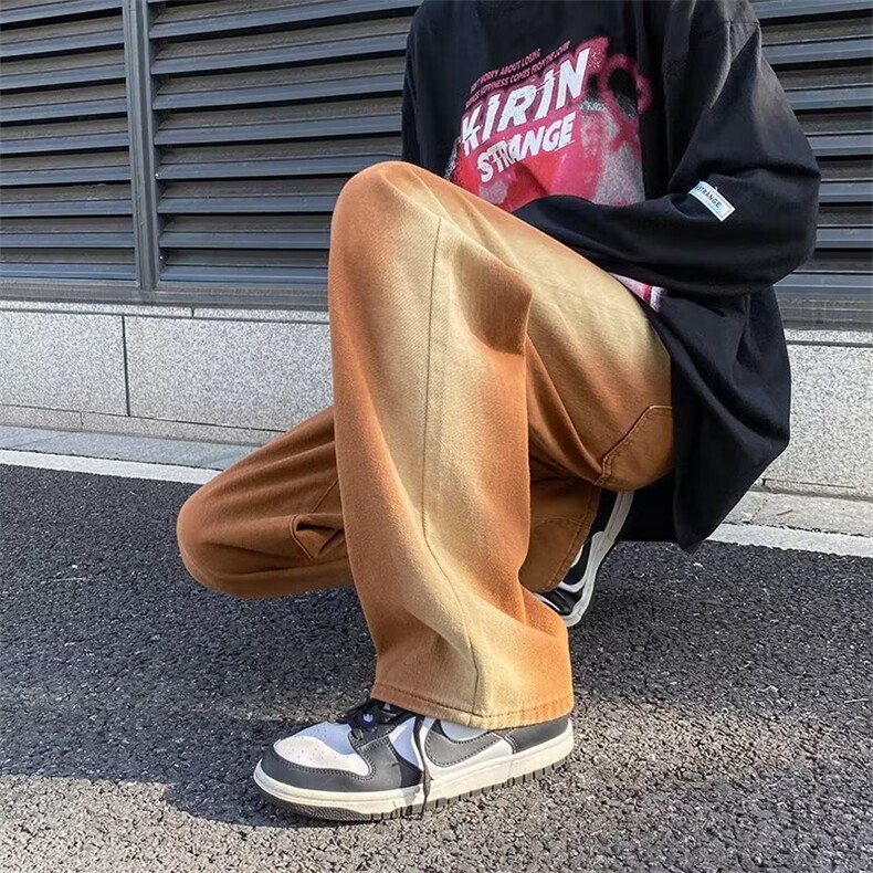 牛仔裤男秋季潮大码休闲裤子NK565P38图片