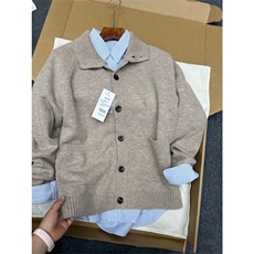 高品舒芙蕾针织开衫高领毛衣毛衫绵羊毛宽松上衣男女A1085-P85，男装针织衫/毛衣，星座1505