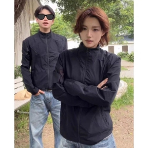 春夏款高品质冰感速干防晒服休闲户外运动外套透气弹力机能风夹克图片
