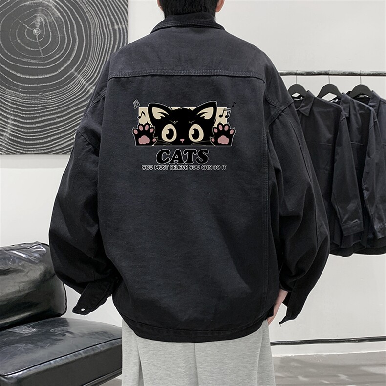 牛仔夹克男大码牛仔外套男茄克 NJ77389-P60图片