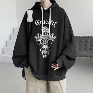 连帽卫衣男大码运动服帽衫外套WY2268-P35 加绒款-P40图片
