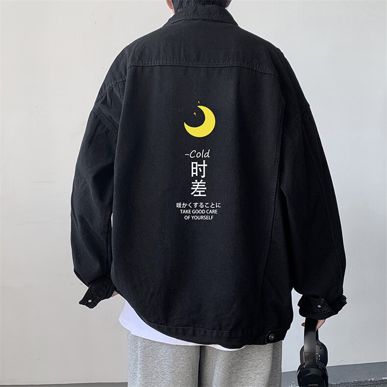 牛仔夹克男大码牛仔外套男茄克NJ77047-P60,男装夹克,电商A040