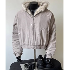 毛领座山雕外套男款冬季cleanfit解构连帽厚夹克棉服MY249-P125，男装夹克，星座1001-1