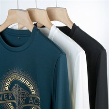 SXL2606秋季新款2023年男士休闲圆领卫衣长袖套头外套时尚T恤P68，男装卫衣，电商B360
