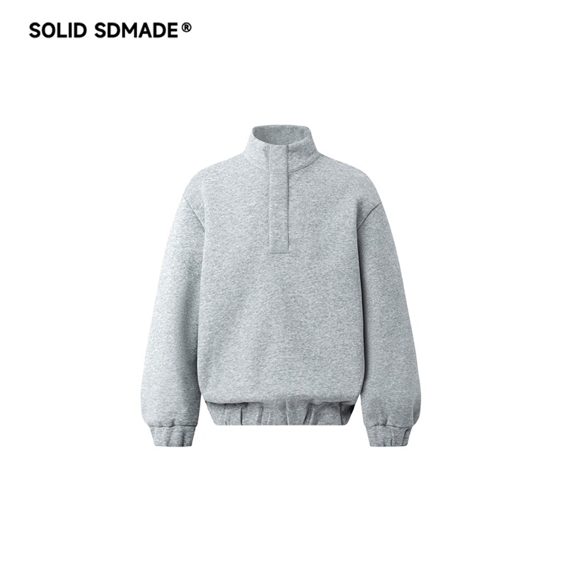 半拉链卫衣男2025新款运动套头上衣秋冬廓形宽松外套WB596-P47,女装短外套,星座412-3