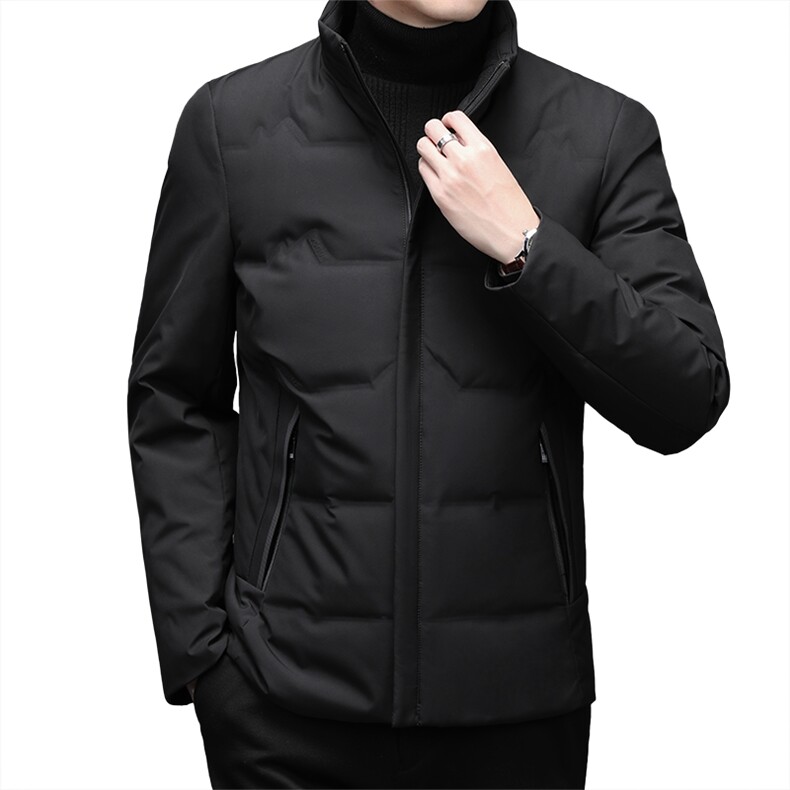 新款男士冬季羽绒服休闲商务保暖白鸭绒中老年外套MNSA6860Y-P235,男装羽绒服,电商B212（原钱塘6029）